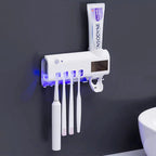 PureGuard™ UV Toothbrush Sterilizer & Automatic Toothpaste Dispenser - Detour Finds