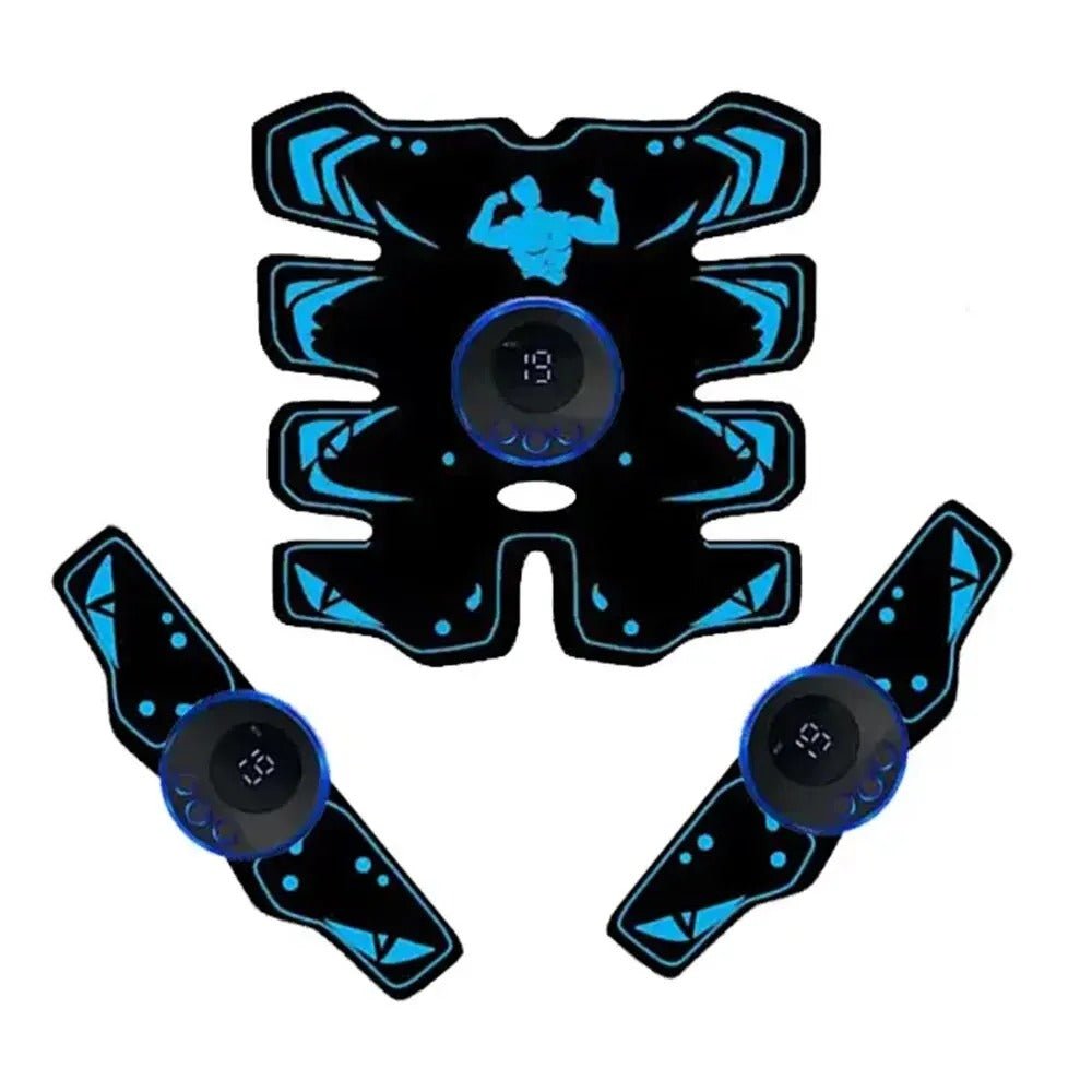 USB Rechargeable EMS Muscle Stimulator – Smart Wireless 3 - in - 1 ABS, Arm & Body Trainer for Slimming and Muscle Toning - Detour Finds