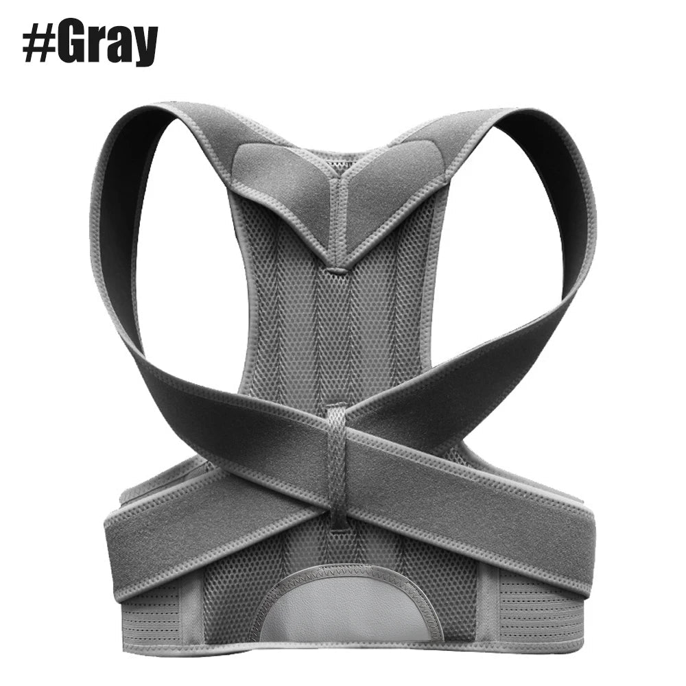 AlignVortex™ Adjustable Back Brace & Shoulder Posture Corrector – Upper Back Straightener - Detour Finds