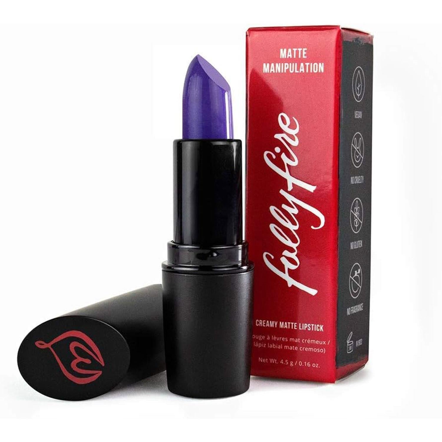 VelvetReign™ Creamy Matte Lipstick – Kino No Royal Purple Long - Wear Hydrating Lip Color - Detour Finds