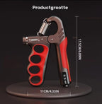 Oranje Handtrainer Grip Trainer Hand Kracht Trainer Verstelbare Hand Grip Versterker Met Teller En Metalen Veer 5-100 Kg Pols Trainer Fitness Hand Knijper Voor Heren En Dames Voor Hand Training En Vinger Oefeningen - Detour Finds