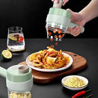 Electric Vegetable Cutter & USB Mini Food Processor – Handheld Multifunction Fruit, Meat & Garlic Chopper - Detour Finds