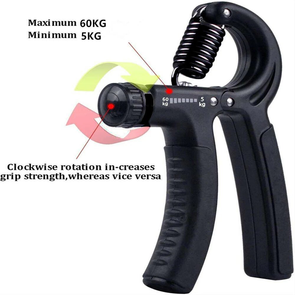 Hand Grip Adjustable Trainer Gripper Strengthener Gym Strength Exerciser Adjustable Heavy Gripper Fitness Hand Exerciser Grip Wrist Training Increase Strength Spring Finger Pinch Carpal Expander - Detour Finds